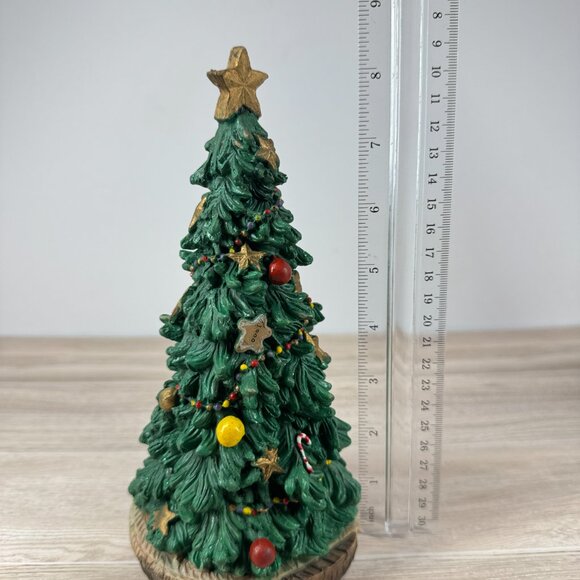 Publix Christmas Tree Figurines Pair Ceramic Holiday Decor - Picture 9 of 9